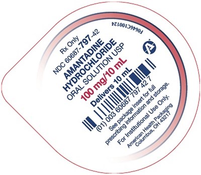 100 mg in 10 mL Amantadine Hydrochloride Oral Solution Cup Lid - 100 mg in 10 mL Amantadine Cup Lid